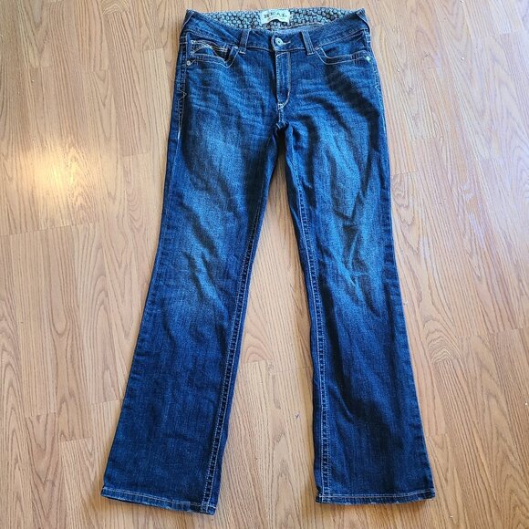 ARIAT REAL DENIM PERFECT RISE REAL LEXIE BOOTCUT JEANS WESTERN STRETCH DENIM 32R - Picture 2 of 7